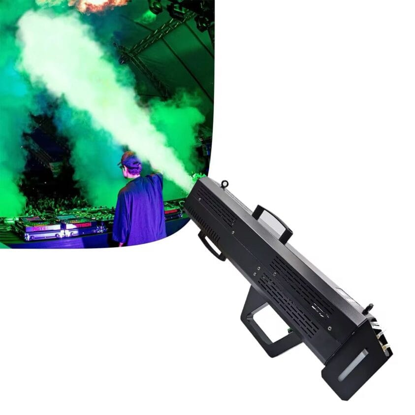 DJLicht 1500W rookmachine handgun co2 effect