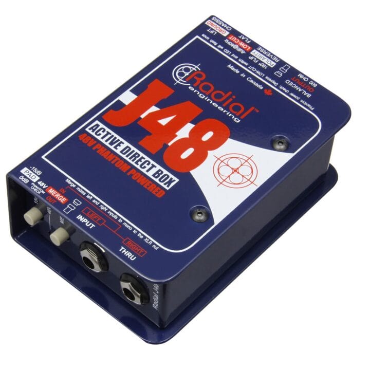 Radial J48-MK2 actieve DI box phantom powered