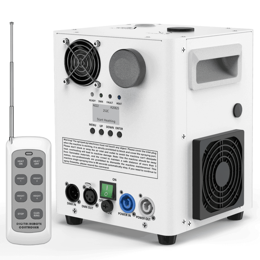 DJLicht Witte 800W Sparkular Sterretjes machine Koudvuur machine