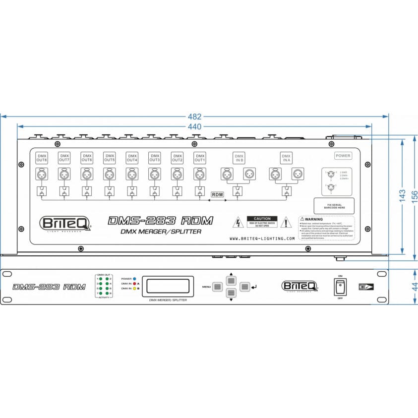 DMS-283 RDM DMX-merger splitter booster met RDM-ondersteuning - Image 4