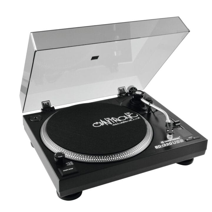 OMNITRONIC BD-1390 USB Turntable bk