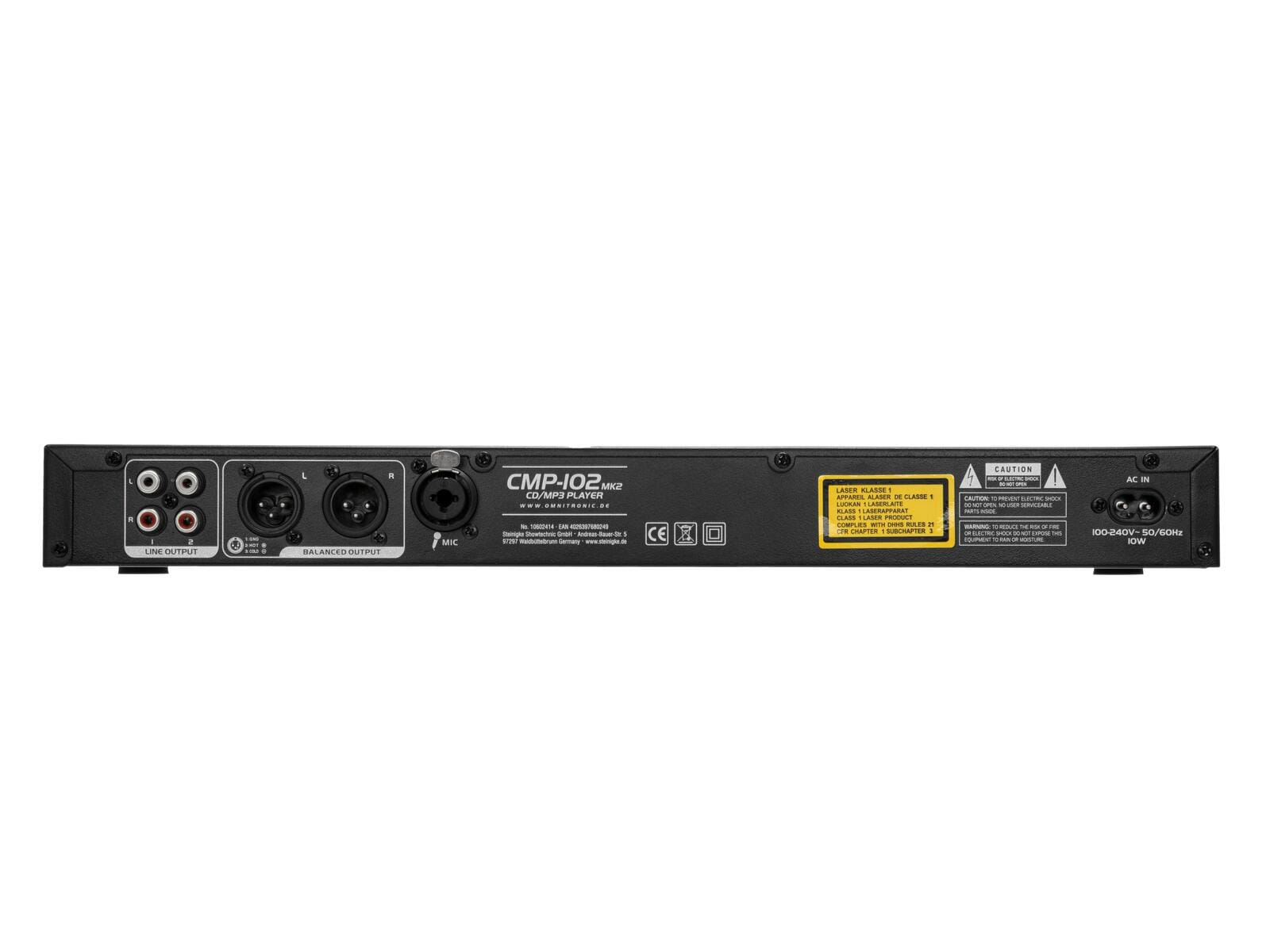 OMNITRONIC CMP-102 MK2 CD/MP3 Player - Image 4