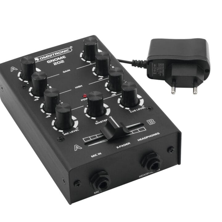 OMNITRONIC GNOME-202 Mini Mixer black