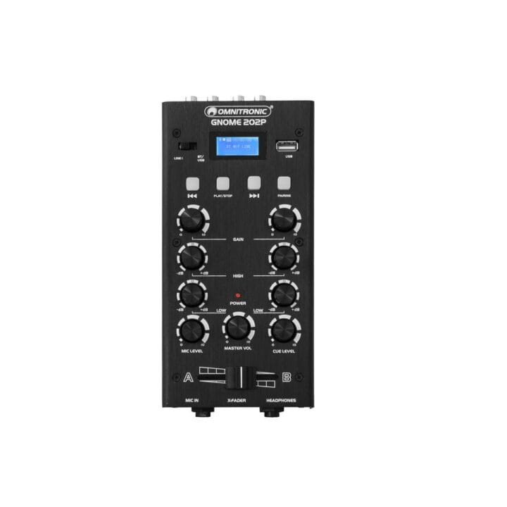 OMNITRONIC GNOME-202P Mini Mixer black