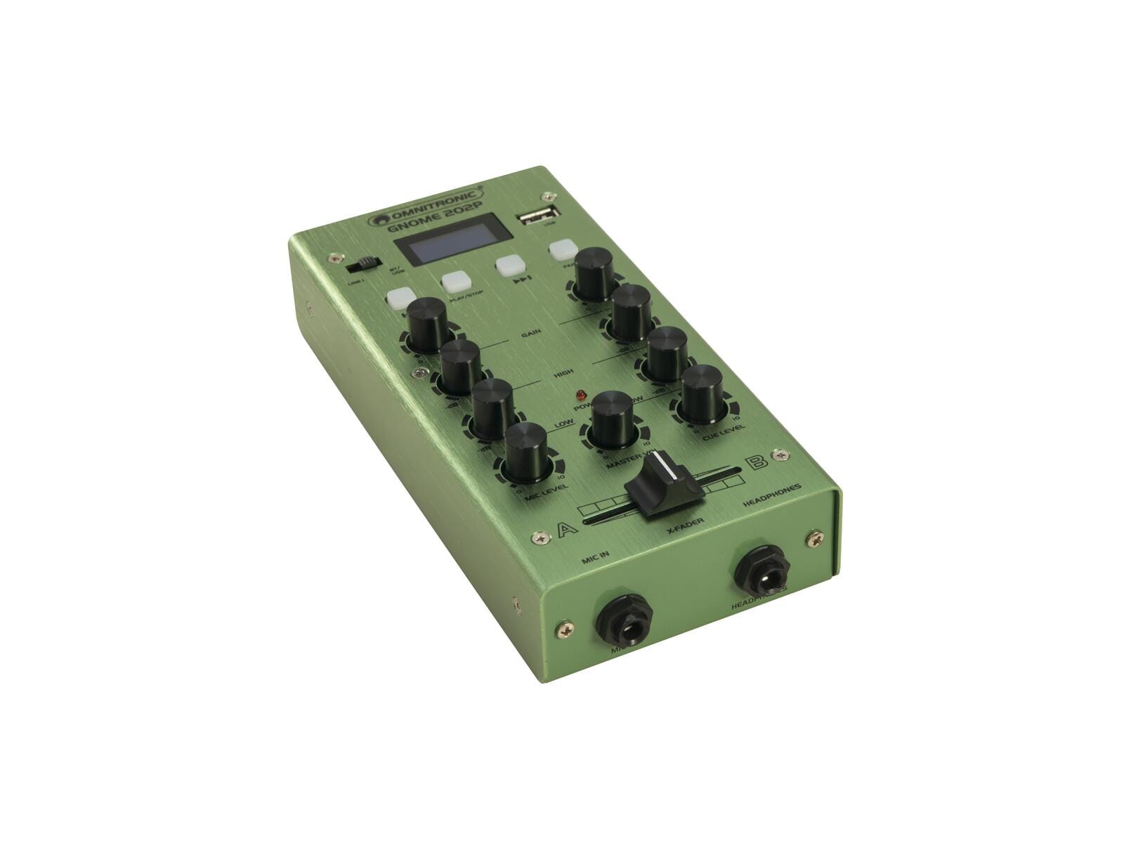 OMNITRONIC GNOME-202P Mini Mixer green - Image 2