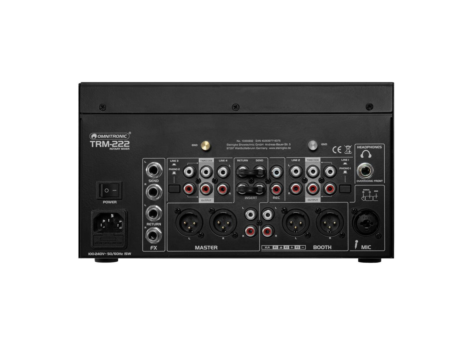 OMNITRONIC TRM-222 2-channel Rotary Mixer - Image 3