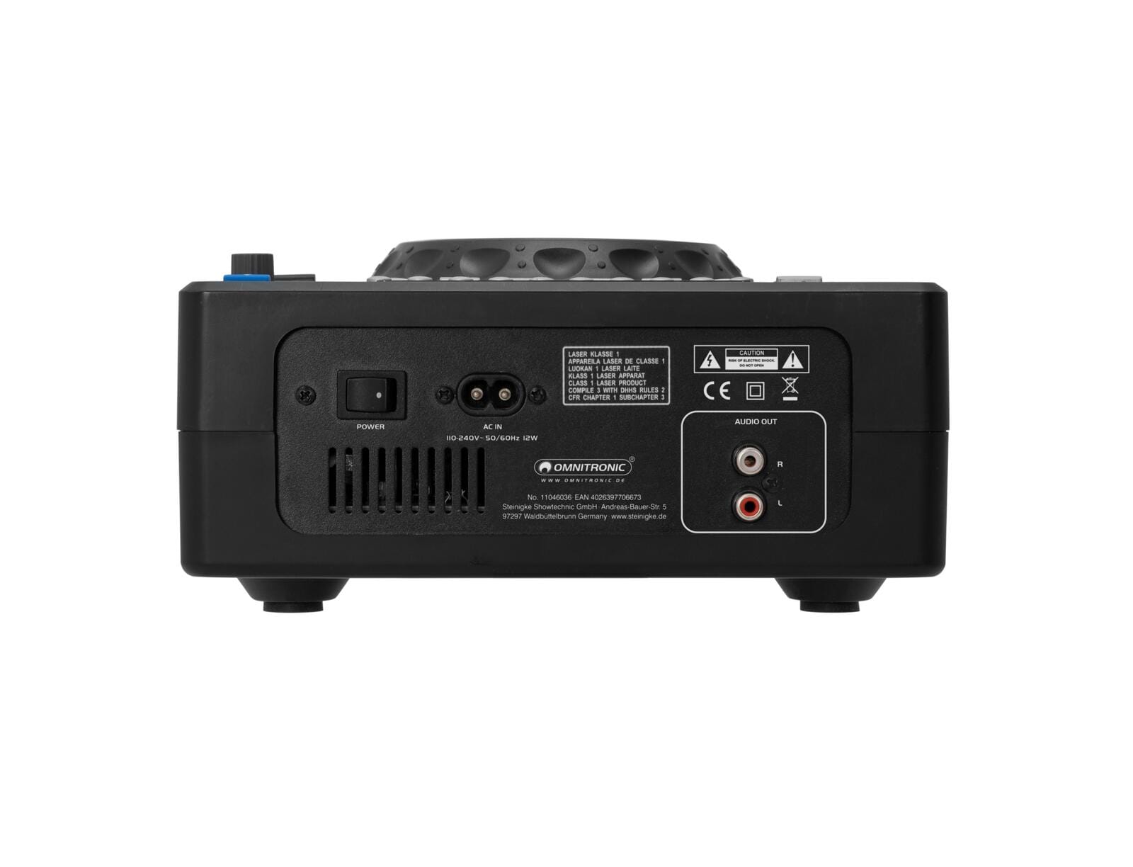 OMNITRONIC XMT-1400 MK2 Tabletop CD Player - Image 2
