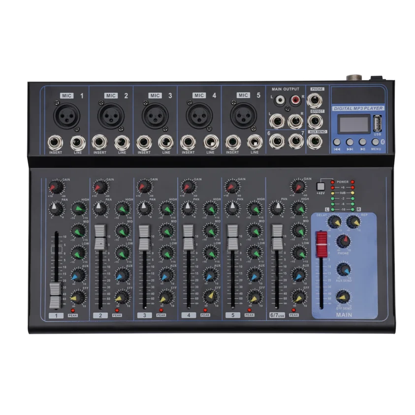 DJL Audio 7 kanalen mengpaneel met Bluetooth - Image 3
