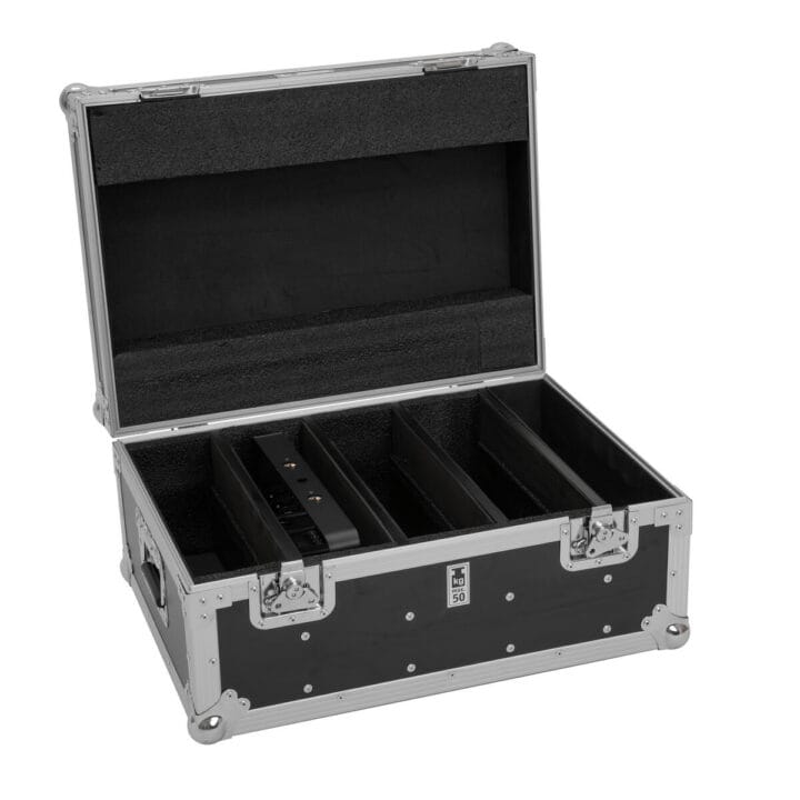 ROADINGER Flightcase 4x IP PIX Strobe RGB CW+WW