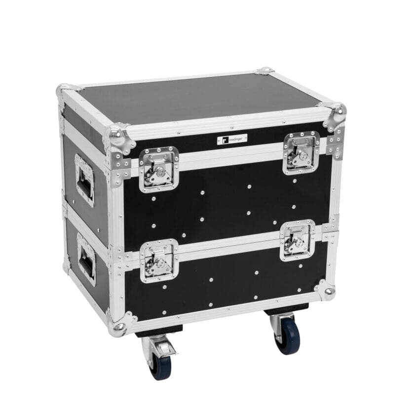 ROADINGER Flightcase 8x IP PIX Strobe RGB CW+WW with wheels - Image 2