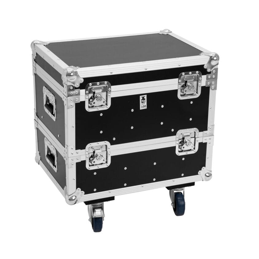 ROADINGER Flightcase 8x IP PIX Strobe RGB CW+WW with wheels - Image 3