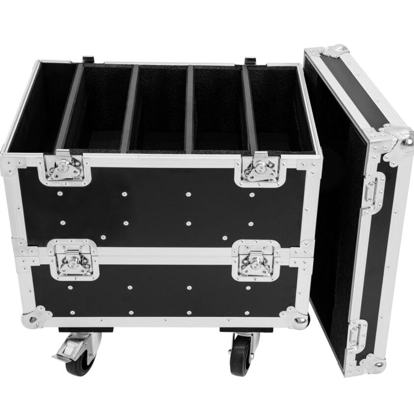 ROADINGER Flightcase 8x IP PIX Strobe RGB CW+WW with wheels - Image 7