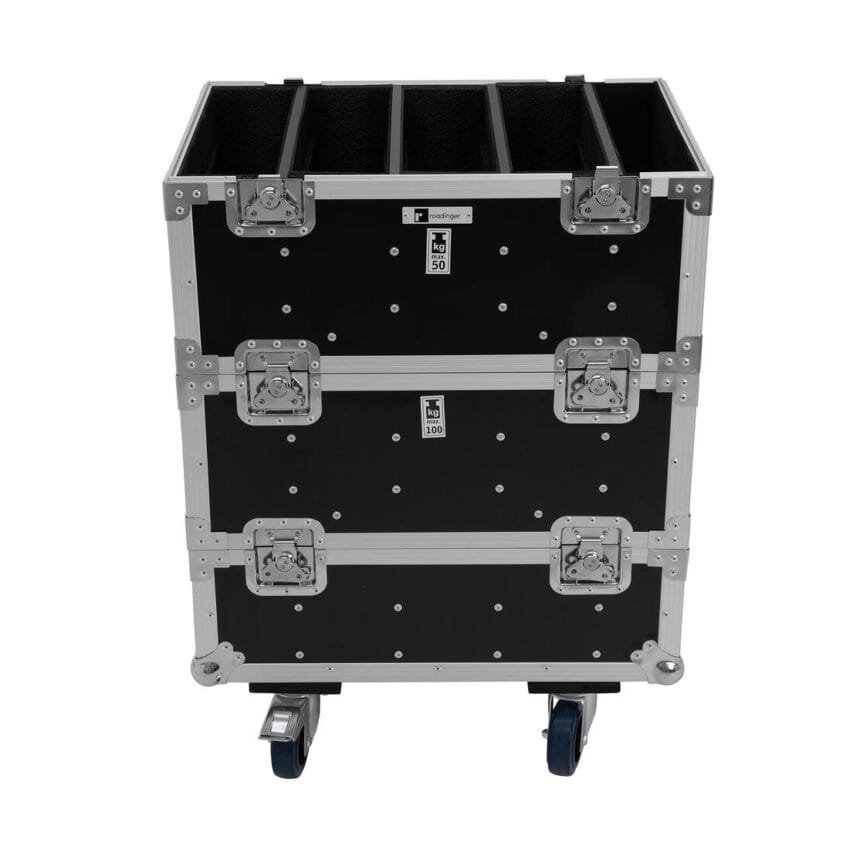 ROADINGER Flightcase 8x IP PIX Strobe RGB CW+WW with wheels - Image 8