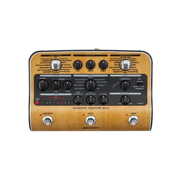 Zoom AC-3 Acoustic Creator DI effect voor akoestische gitaar