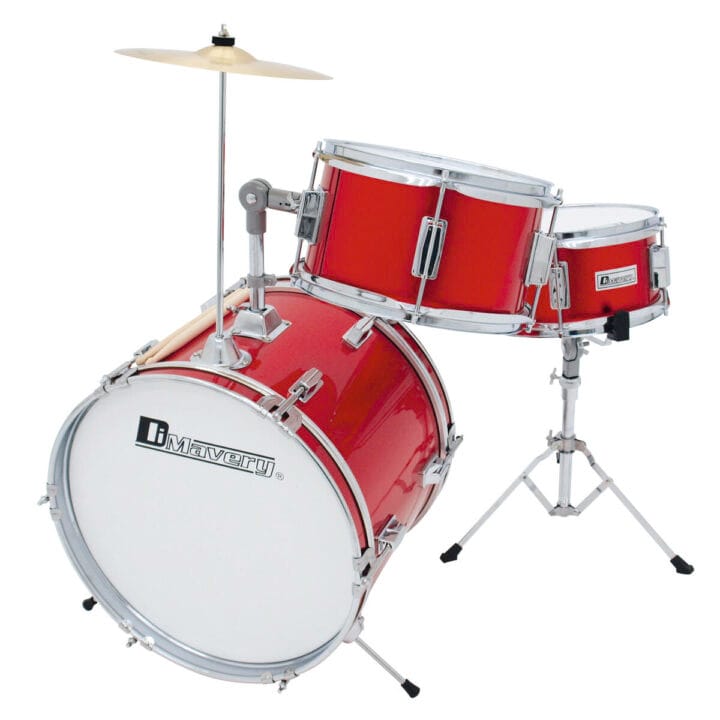 DIMAVERY JDS-203 Kids Drum Set, red