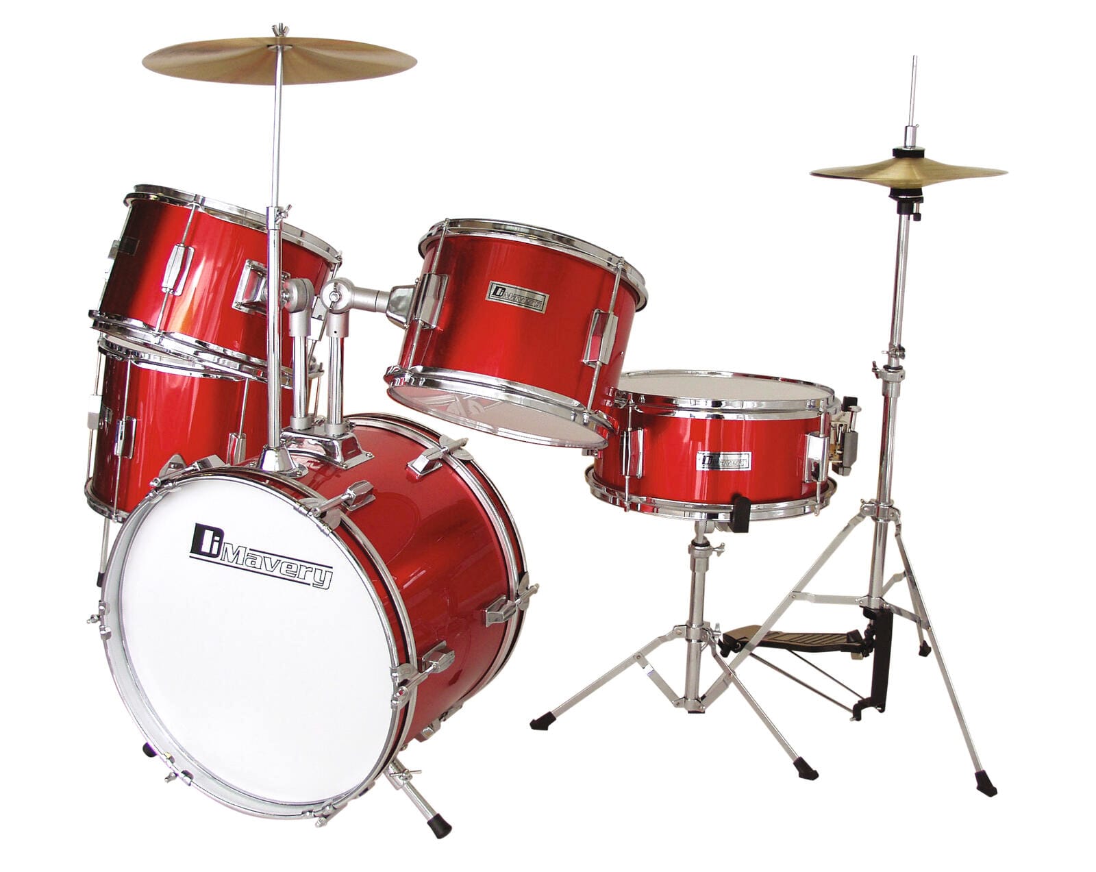 DIMAVERY JDS-305 Kids Drum Set red