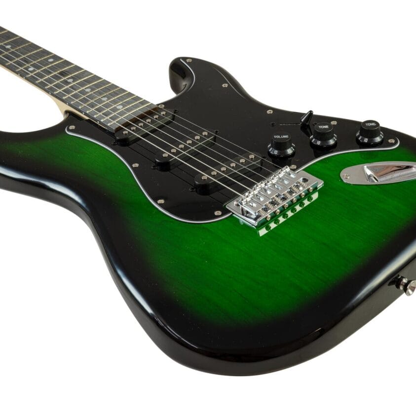 DIMAVERY ST-203 E-Guitar greenburst - Image 3