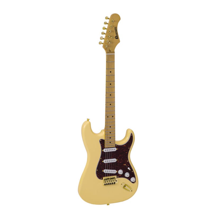 DIMAVERY ST-203 E-Guitar vintage white