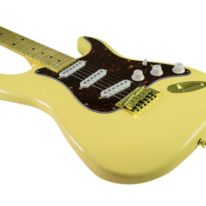 DIMAVERY ST-203 E-Guitar vintage white - Image 3