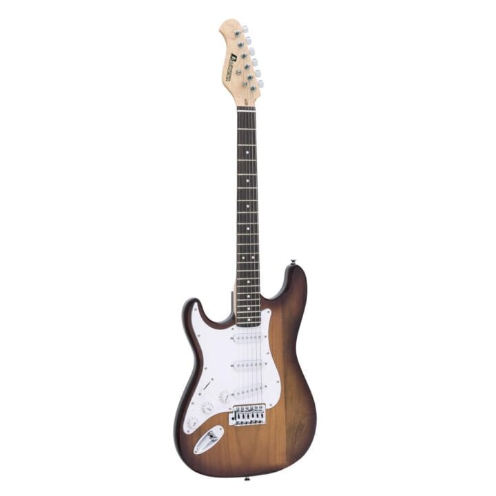 DIMAVERY ST-203 Electric Guitar LH sunburst
