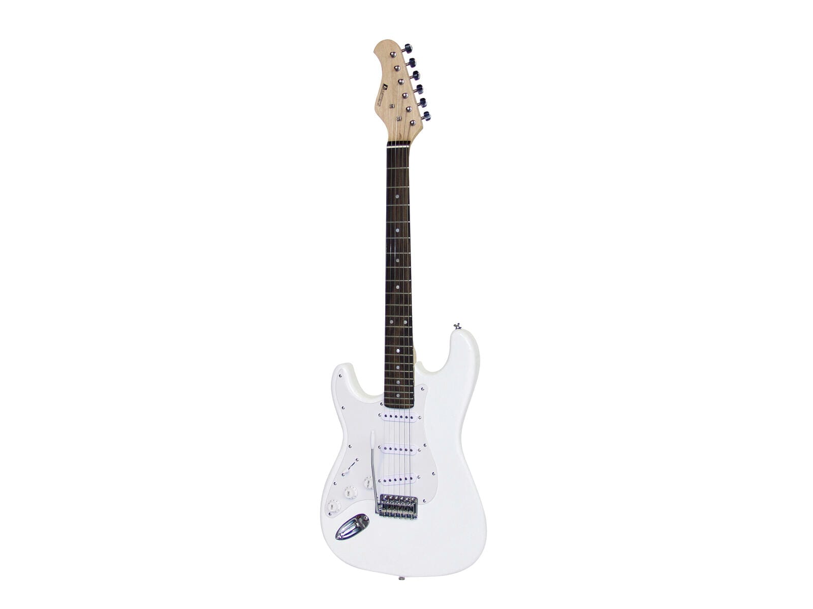DIMAVERY ST-203 Electric Guitar LH, white