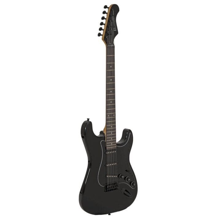 DIMAVERY ST-203 Electric Guitar, gothic black