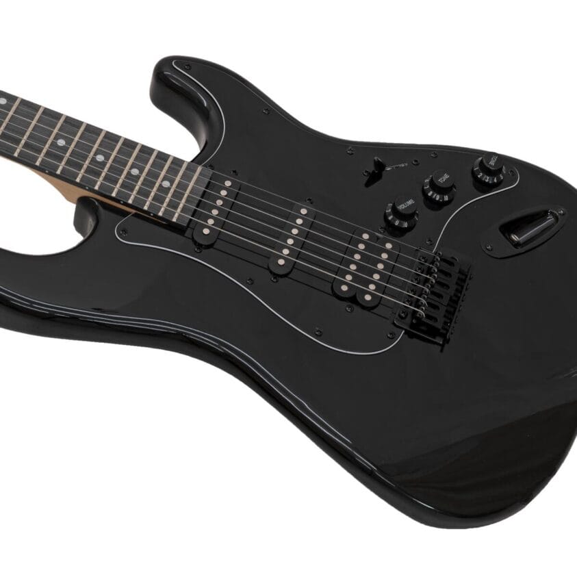 DIMAVERY ST-312 Electric Guitar black/black - Image 3