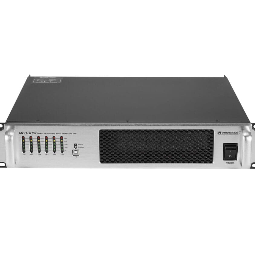 OMNITRONIC MCD-3006 MK2 6-Channel Installation Amplifier