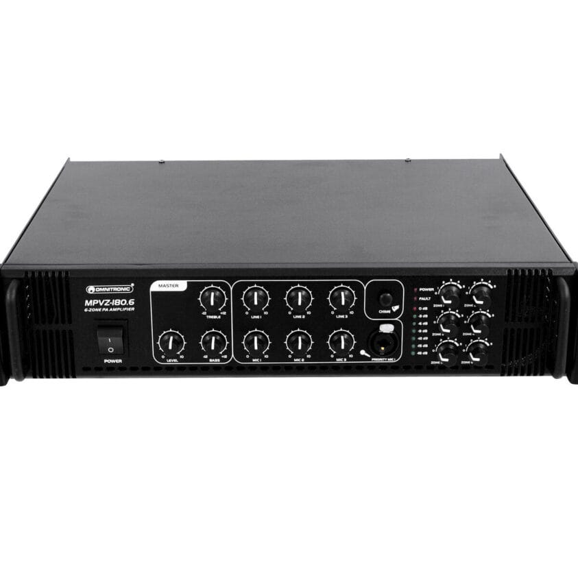 OMNITRONIC MPVZ-180.6 PA Mixing Amplifier - Image 2