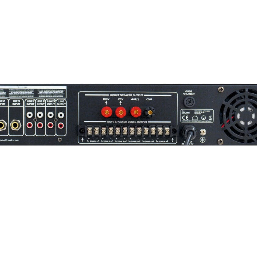 OMNITRONIC MPVZ-180.6 PA Mixing Amplifier - Image 6