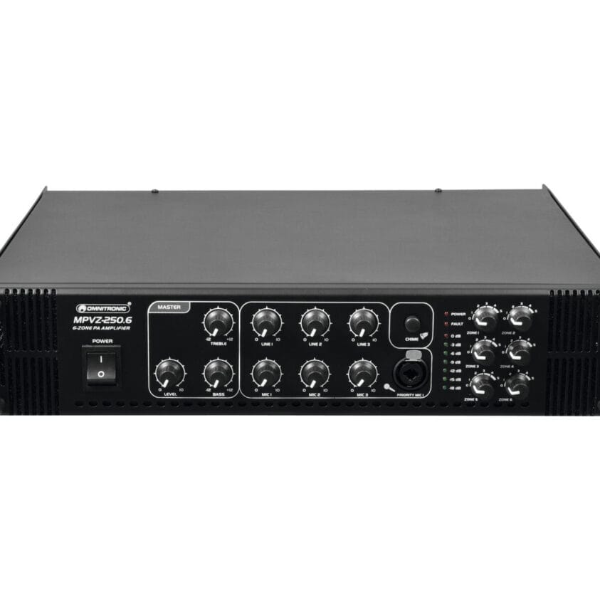 OMNITRONIC MPVZ-250.6 PA Mixing Amplifier