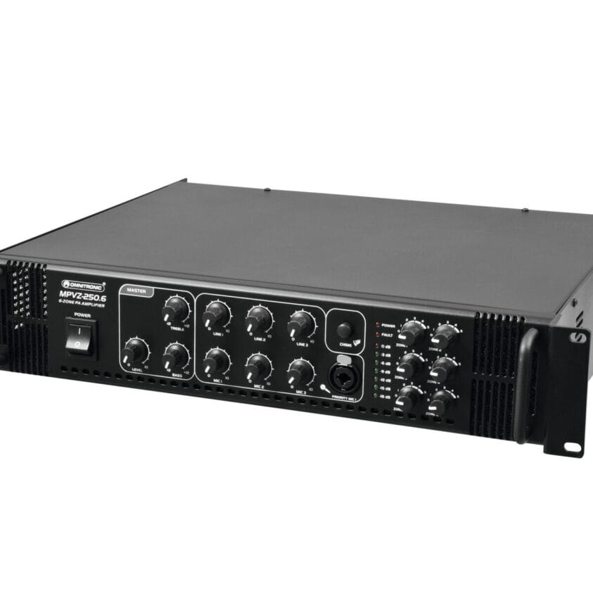 OMNITRONIC MPVZ-250.6 PA Mixing Amplifier - Image 2