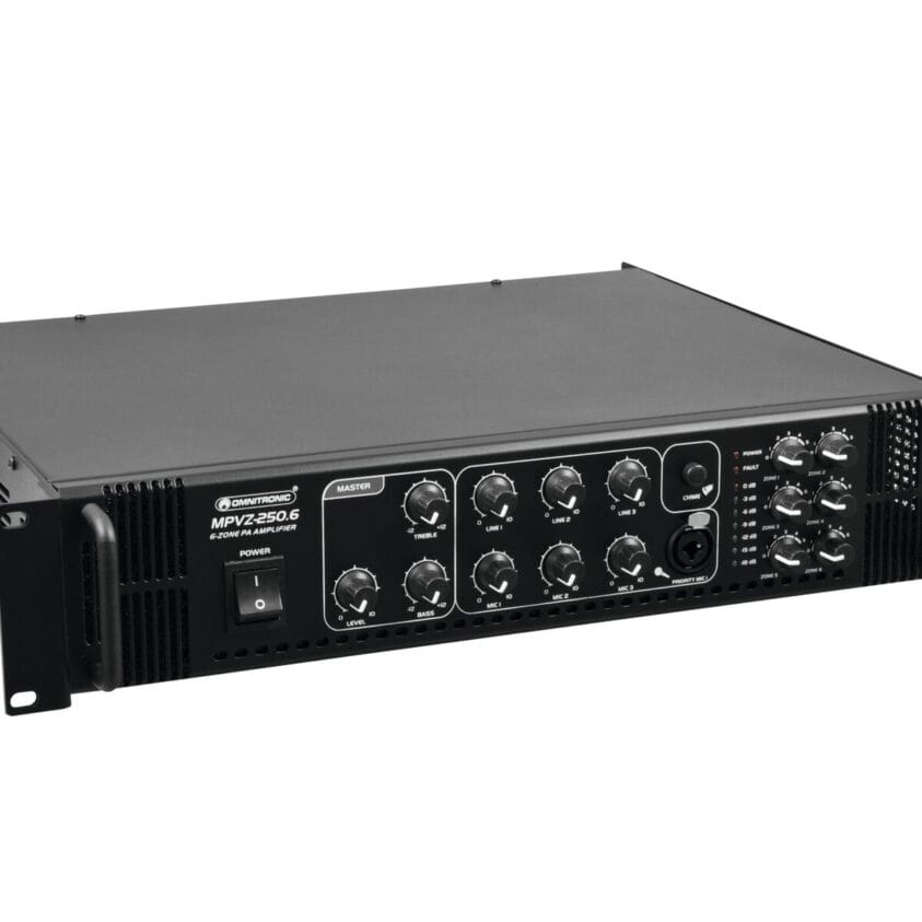 OMNITRONIC MPVZ-250.6 PA Mixing Amplifier - Image 3