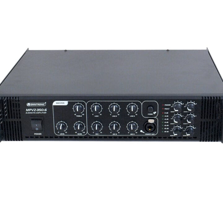 OMNITRONIC MPVZ-350.6 PA Mixing Amplifier 350 W RMS