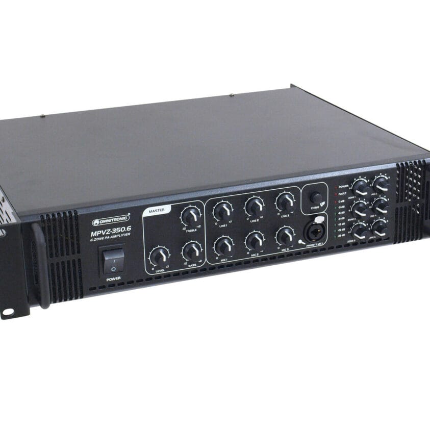 OMNITRONIC MPVZ-350.6 PA Mixing Amplifier 350 W RMS - Image 3