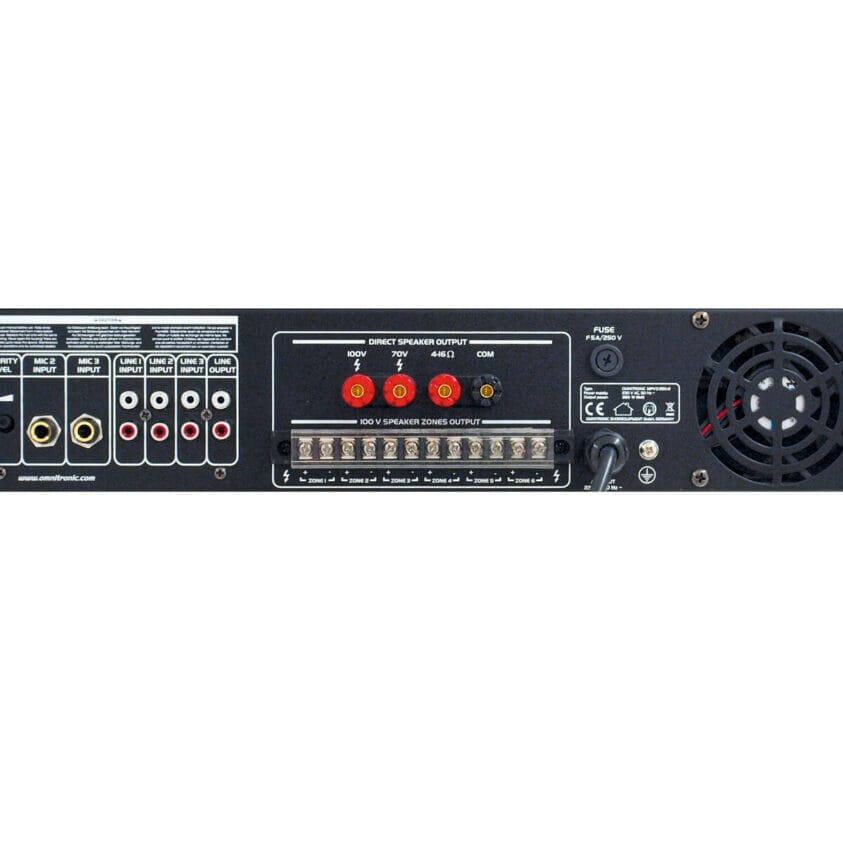OMNITRONIC MPVZ-350.6 PA Mixing Amplifier 350 W RMS - Image 6