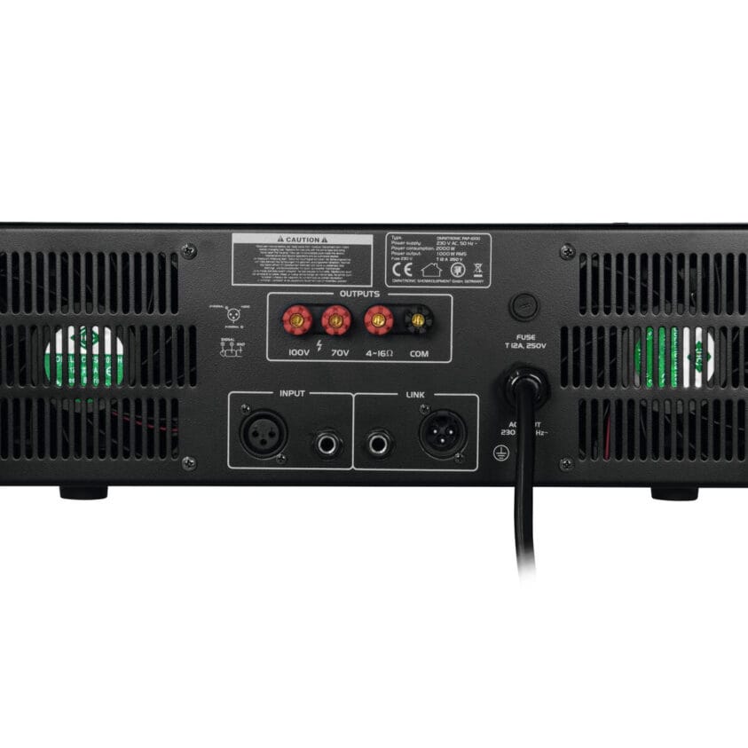 OMNITRONIC PAP-1000 PA Amplifier PA-eindversterker 1000 W RMS - Image 3