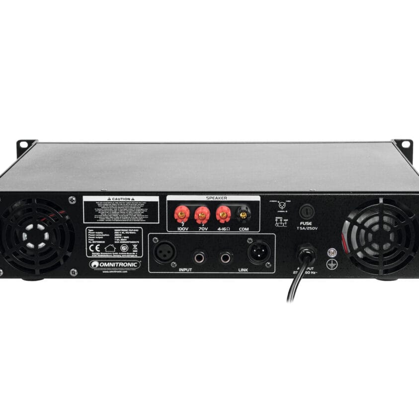 OMNITRONIC PAP-240 PA Amplifier PA-eindversterker 240 W RMS - Image 5