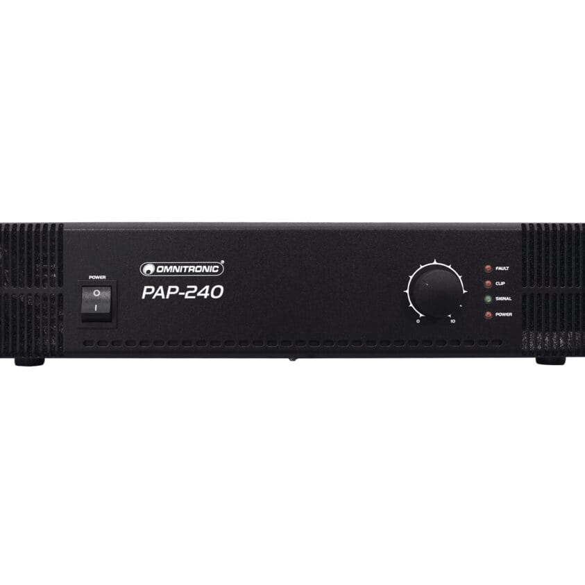 OMNITRONIC PAP-240 PA Amplifier PA-eindversterker 240 W RMS - Image 6