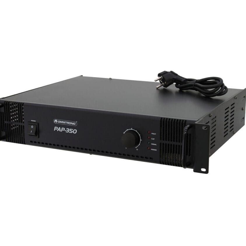 OMNITRONIC PAP-350 PA Amplifier PA-eindversterker 350 W RMS - Image 2