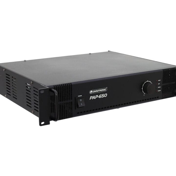 OMNITRONIC PAP-650 PA Amplifier PA-eindversterker 650 W RMS