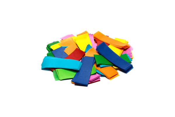 TCM FX Slowfall Confetti Rectangles 55x17mm Multicolor 1kg - Image 2