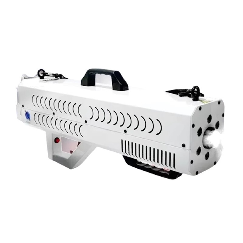 DJLicht 1500W rookmachine handgun co2 effect Wit