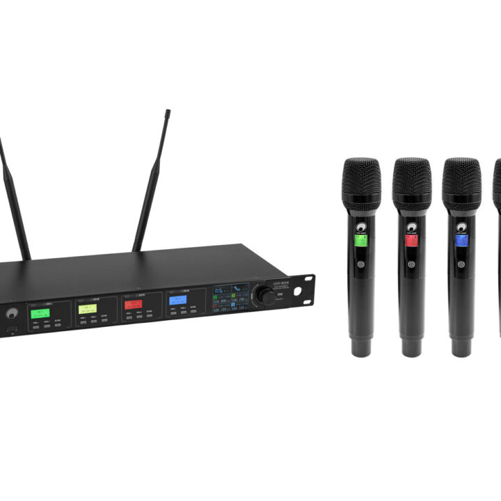 OMNITRONIC UHF-604 4-channel Wireless Mic System 823-832863-865 MHz