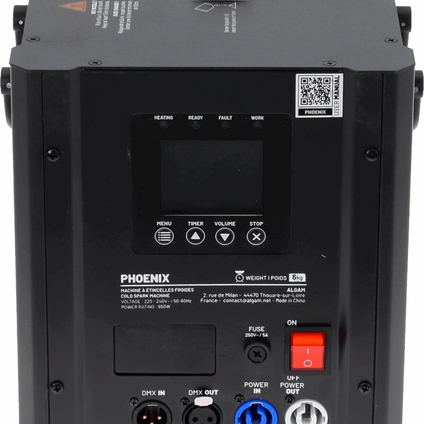ALGAM LIGHTING Phoenix 650W koude vonkenmachine Sparkular - Image 6
