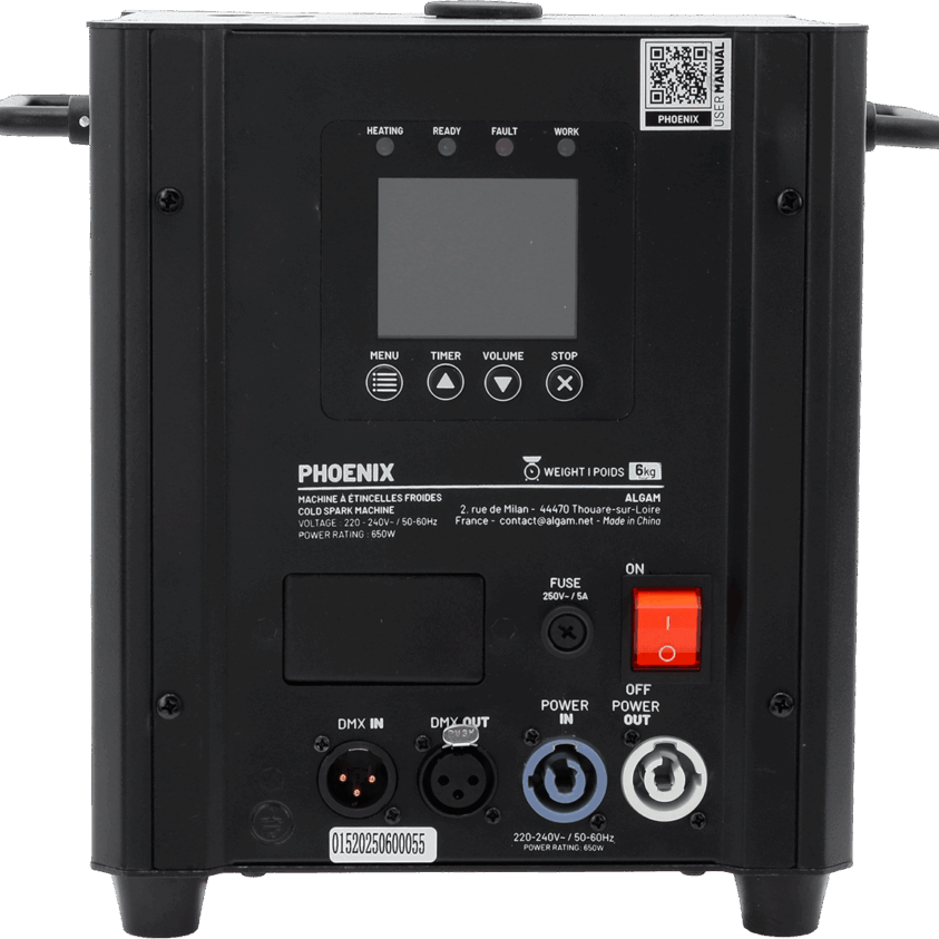 ALGAM LIGHTING Phoenix 650W koude vonkenmachine Sparkular - Image 9