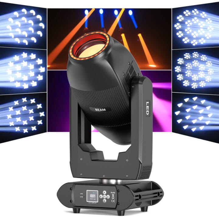 DJLicht 2x100W dubbele movingehad 18 Prisma 19 Gobo 12 Kleuren