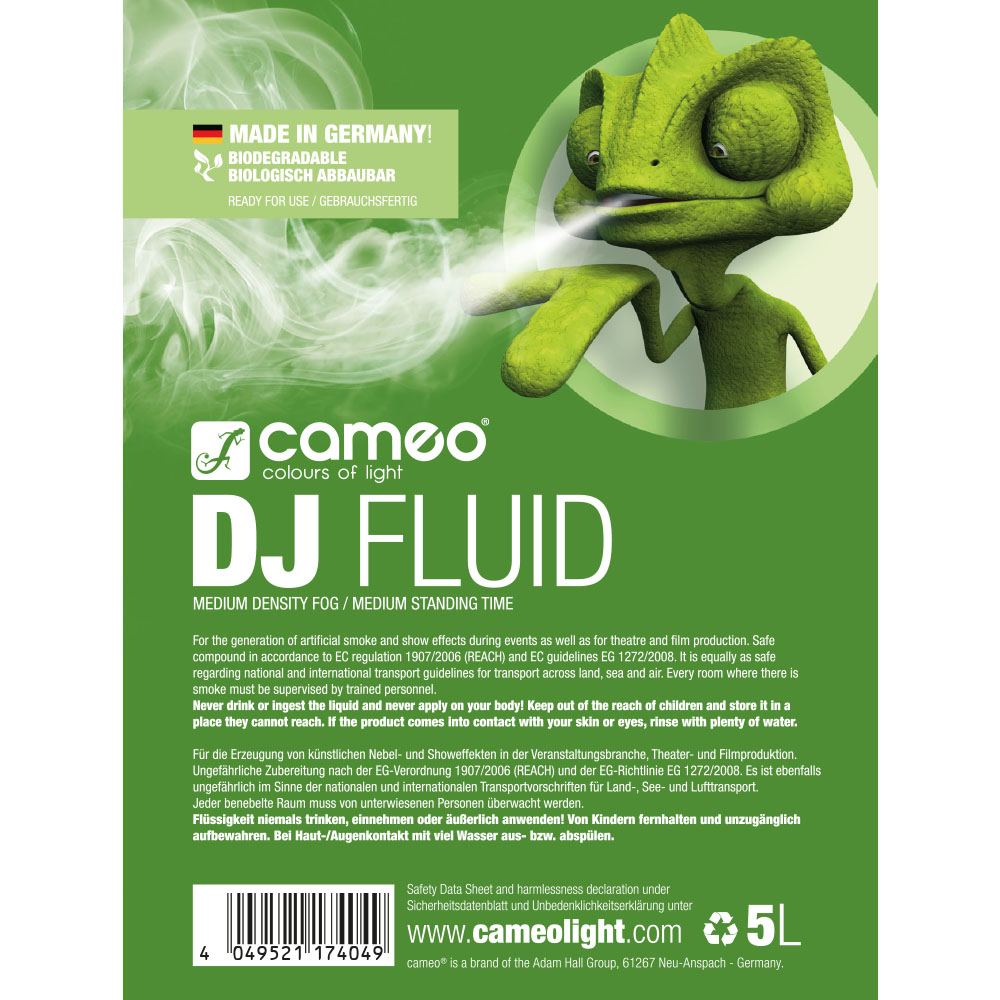 Cameo DJ Fluid medium rookvloeistof 5L