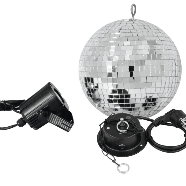 EUROLITE Mirror Ball Set 20cm with LED Spot