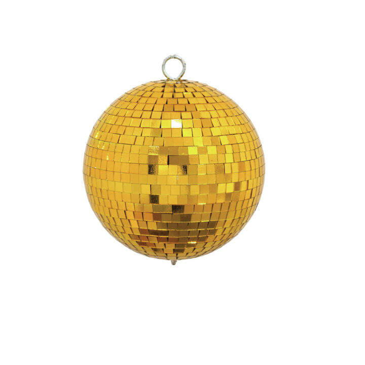 EUROLITE Mirror ball 15cm gold Spiegelbol Goud EUROLITE Mirror ball 15cm gold Spiegelbol Goud